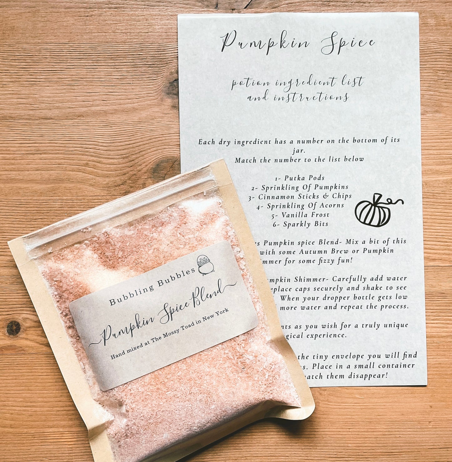 Pumpkin Spice Potion Kit